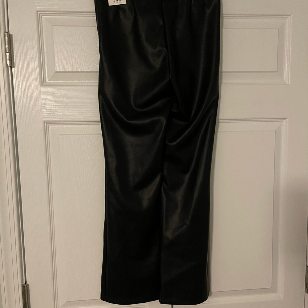 Zara faux leather flared pants - Picture 3 of 3